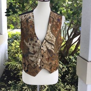 Vintage Ann Tjian for Kennar Beaded Vest
